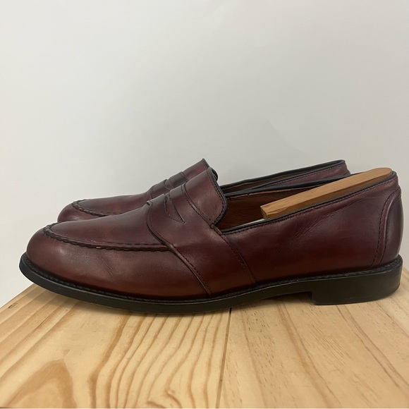 ALLEN EDMONDS Randolph Penny Loafers 4839 Cordovan Color Leather Size 11D - Picture 2 of 13